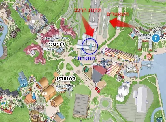 לגבי האוכל לפני הכניסה - סימנתי על המפה